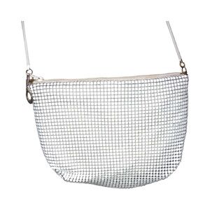 Elegant White Mesh Women Bag